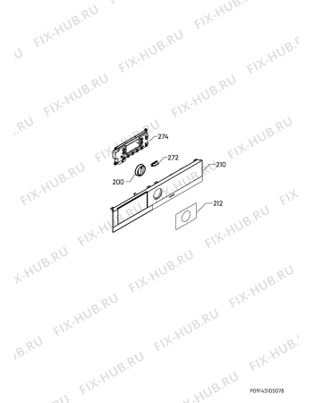 Взрыв-схема стиральной машины Ikea TVATTAD 70433444 - Схема узла Command panel 037